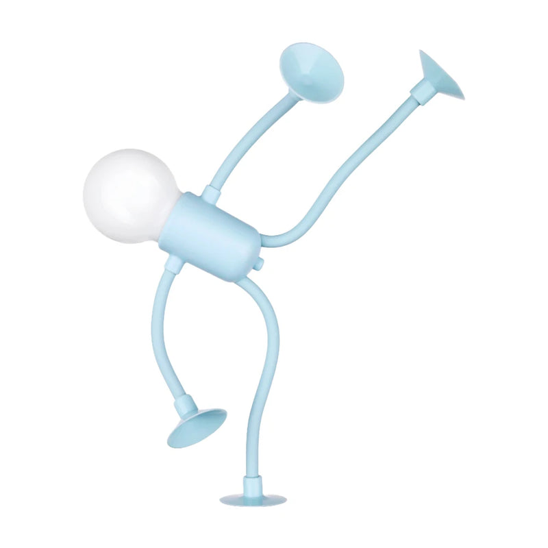 Lampe de Chevet Originale : Le Mini Robot Articulé Couleur Bleu