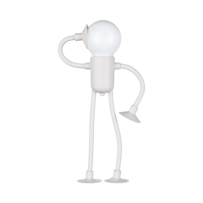 Lampe de Chevet Originale : Le Mini Robot Articulé Couleur Blanc