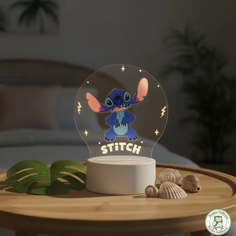 Veilleuse Stitch Acrylique LED