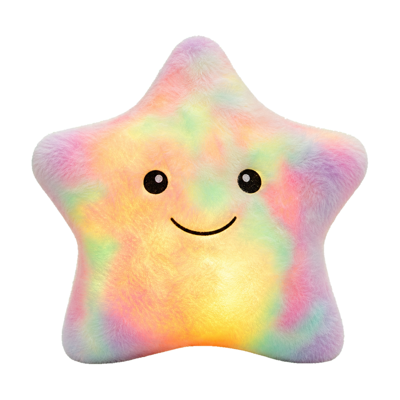 Peluche lumineuse étoile kawaii LED pastel cadeau offert Tendre Veilleuse