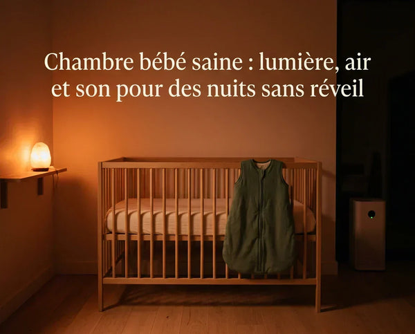 Chambre bébé saine : lumière, air et son pour des nuits sans réveil