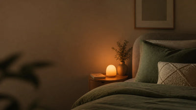 Insomnie que faire, chambre adulte apaisante avec veilleuse lumière chaude ambre sans lumière bleue Tendre Veilleuse