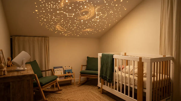 Comparatif meilleures veilleuses projection plafond bébé 2026, projecteur galaxie chambre enfant lumière ambre, Tendre Veilleuse