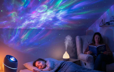 Projecteur Galaxie Ciel Étoilé apaisant pour sommeil enfant TDAH et relaxation adulte