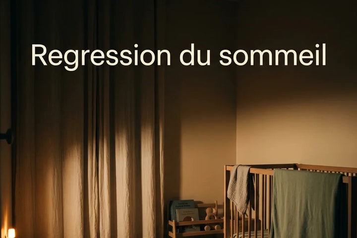 Régression du sommeil bébé : chambre sombre avec lumière d’appoint basse pour le parent, Tendre Veilleuse