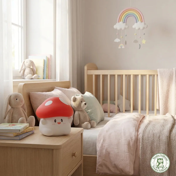 Veilleuse Champignon Mignonne Tactile - Le Compagnon du Dodo