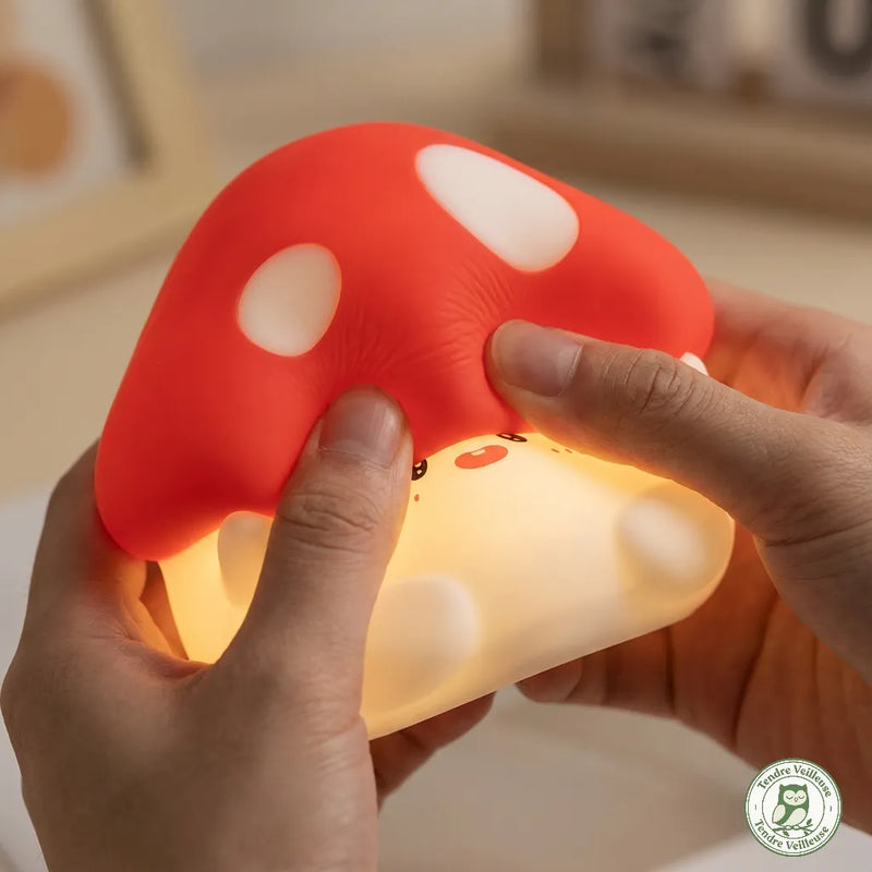 Veilleuse Champignon Mignonne Tactile - Le Compagnon du Dodo