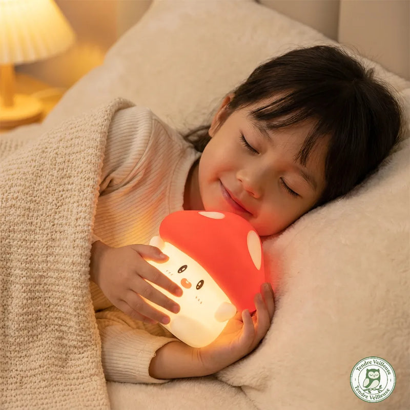 Veilleuse Champignon Mignonne Tactile - Le Compagnon du Dodo