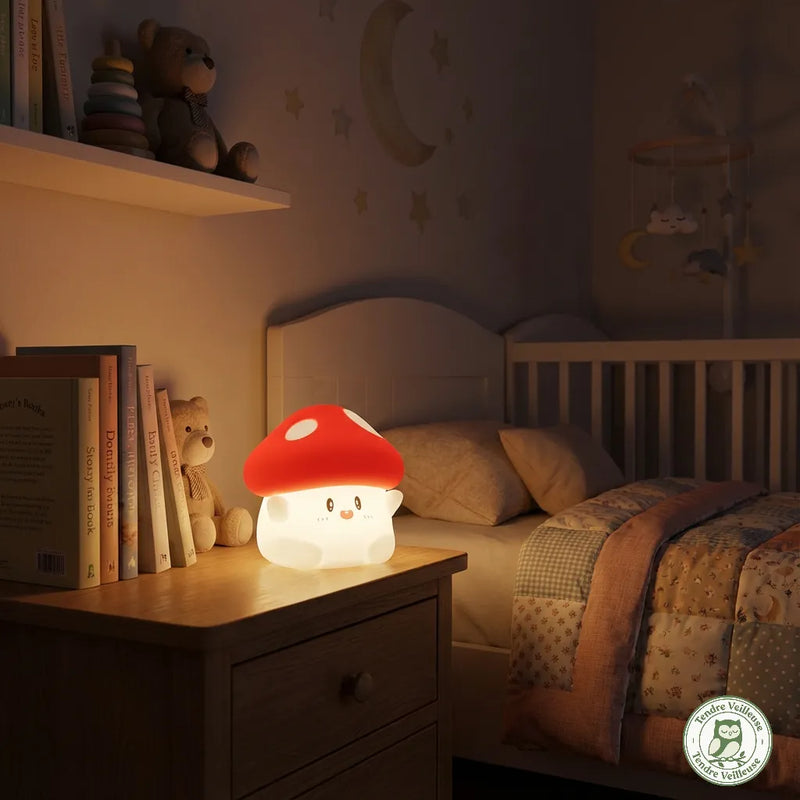 Veilleuse Champignon Mignonne Tactile - Le Compagnon du Dodo