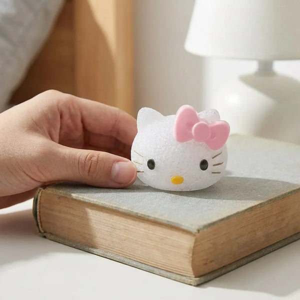 Veilleuse Hello Kitty LED compacte tête kawaii en PVC pour chevet ou bureau Tendre Veilleuse