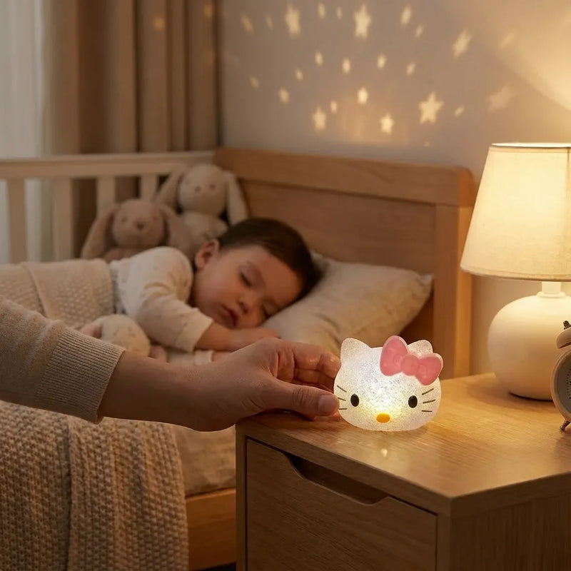 Petite veilleuse Hello Kitty LED cadeau enfant style kawaii pour chambre ou bureau Tendre Veilleuse