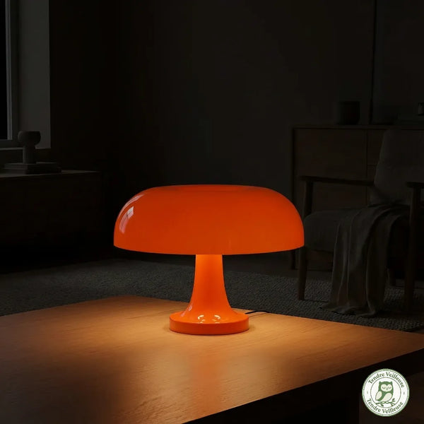 Veilleuse Champignon Vintage - Lampe de Chevet Tactile & Sans Fil