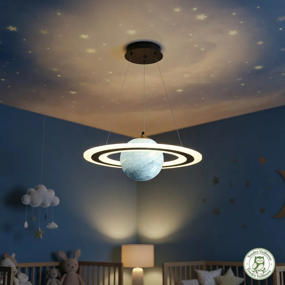Suspension Planète - Lustre Chambre Enfant Espace & Astronaute