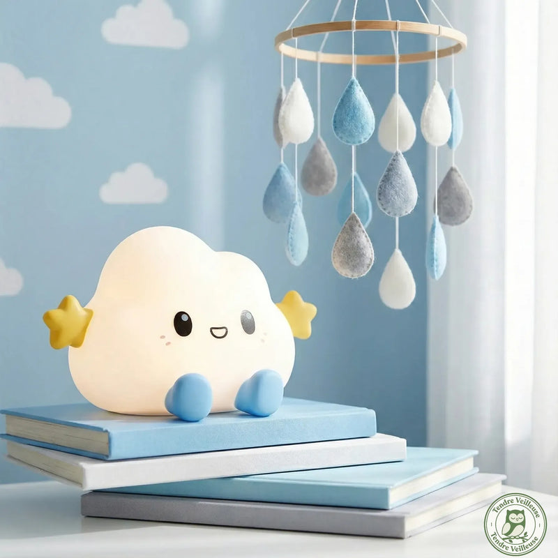Veilleuse Nuage Kawaii - Le Petit Compagnon Lumineux