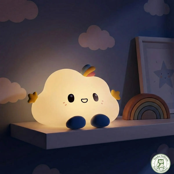 Veilleuse Nuage Kawaii - Le Petit Compagnon Lumineux