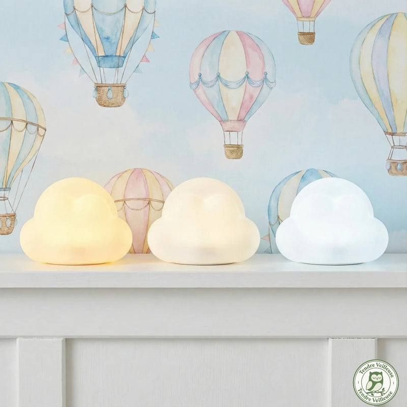 Veilleuse Nuage Blanche - Éclairage d'Ambiance Rechargeable