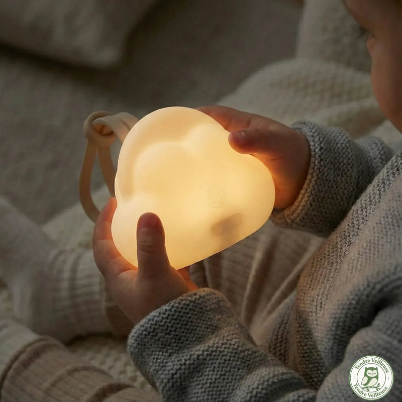 Veilleuse Nuage Blanche - Éclairage d'Ambiance Rechargeable