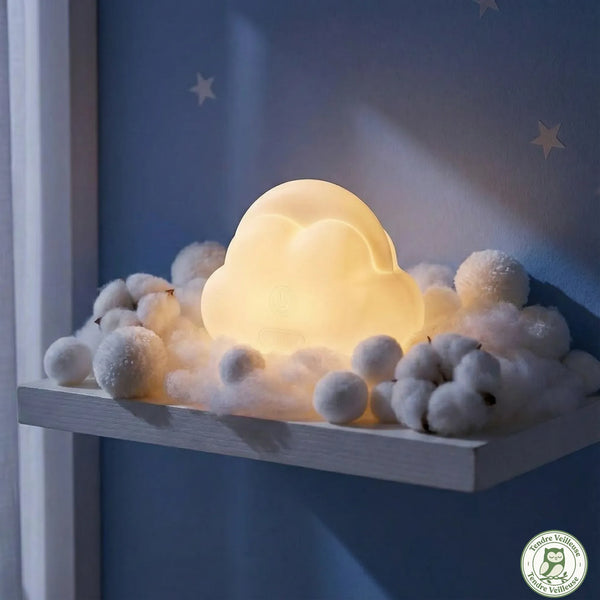 Veilleuse Nuage Blanche - Éclairage d'Ambiance Rechargeable