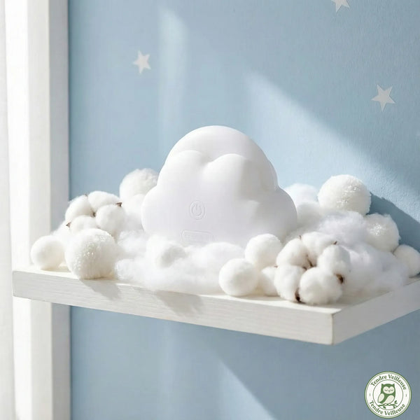 Veilleuse Nuage Blanche - Éclairage d'Ambiance Rechargeable