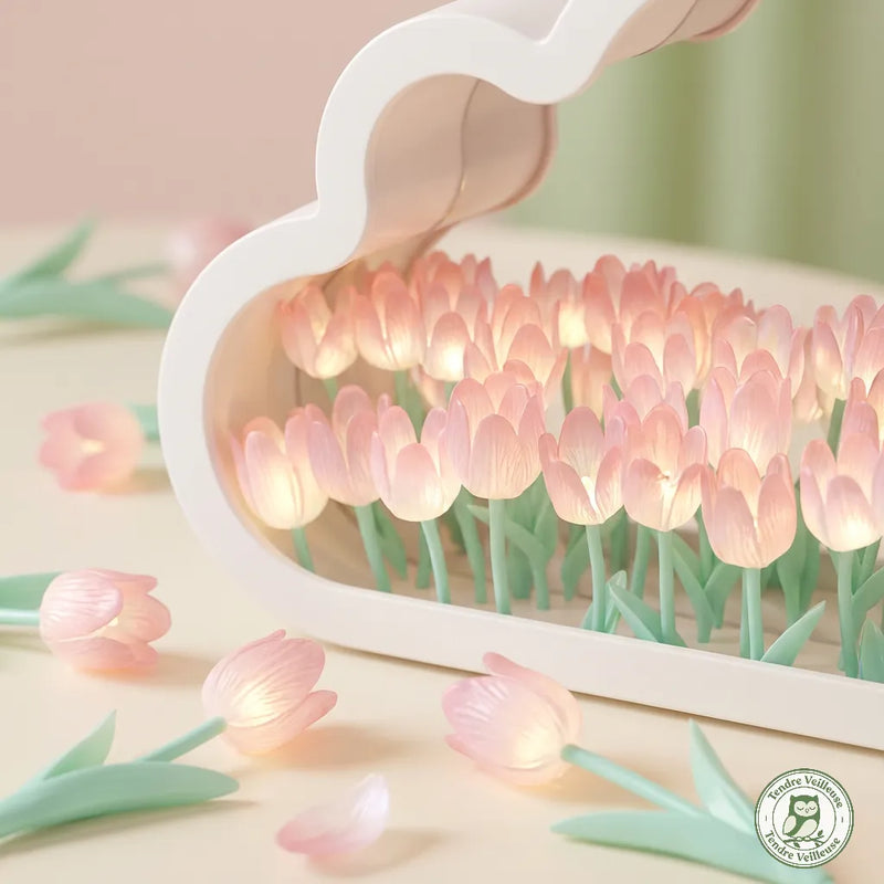 Veilleuse Nuage Tulipe Miroir & Kit DIY