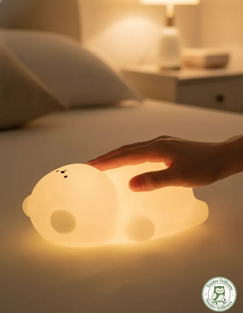 Veilleuse Ourson LED Silicone Rechargeable
