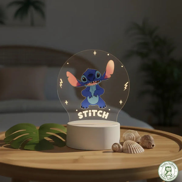 Veilleuse Stitch Acrylique LED