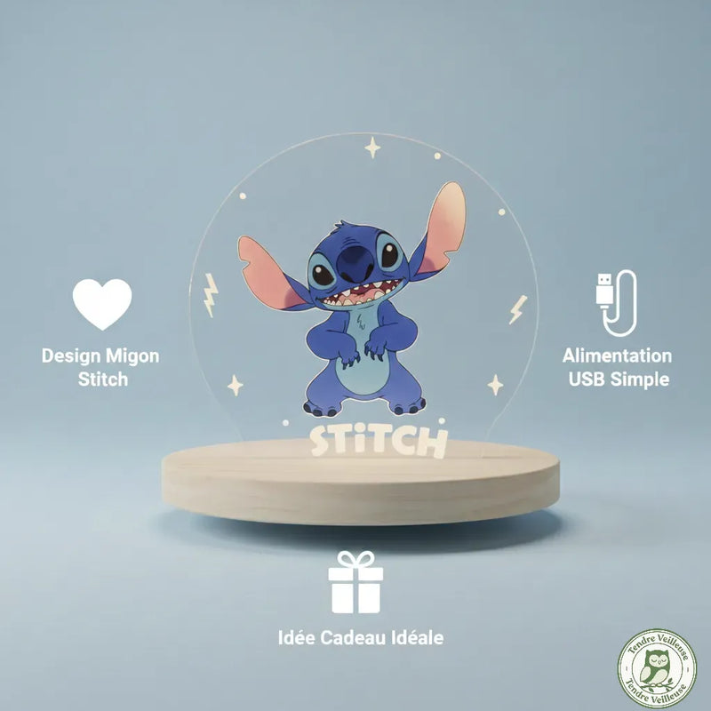 Veilleuse Stitch Acrylique LED