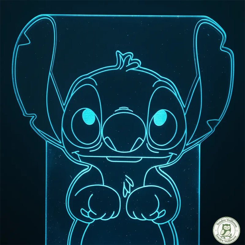 Veilleuse Stitch 3D LED – Lampe Tactile & Multicolore (16 Couleurs)