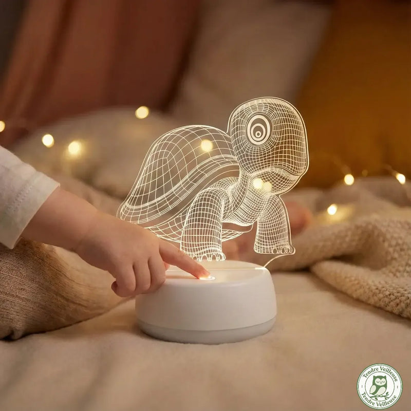 Veilleuse Tortue 3D LED Couleurs Changeantes USB