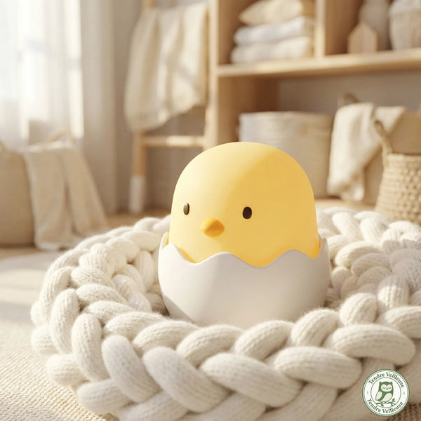 Veilleuse Poussin Silicone Rechargeable Tactile — Coco