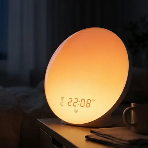 Réveil Simulateur d'Aube Horizon | Veilleuse Rouge Allaitement