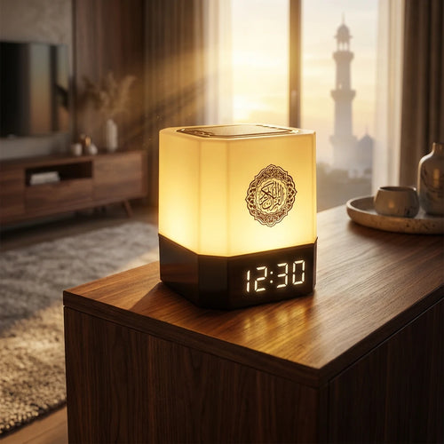 Horloge Azan Intelligente & Enceinte Coranique (Adhan Automatique + App)