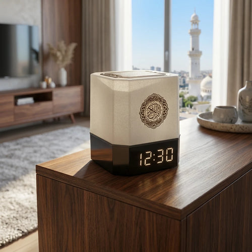 Horloge Azan Intelligente & Enceinte Coranique (Adhan Automatique + App)