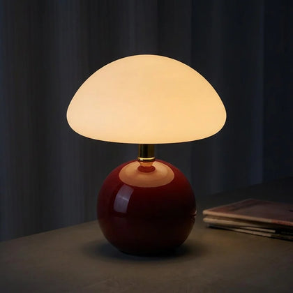 Lampe de Chevet Céramique Champignon Nordique