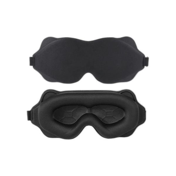 Masque de sommeil 3D mousse mémoire forme noir cadeau offert Tendre Veilleuse
