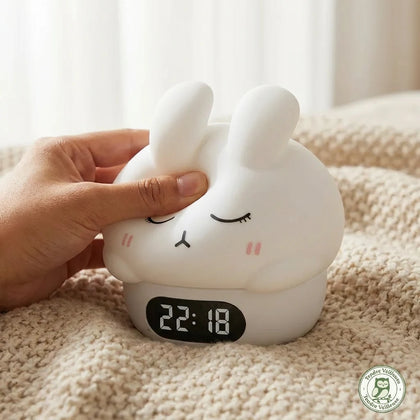 Réveil Lapin Fille Veilleuse Tactile USB