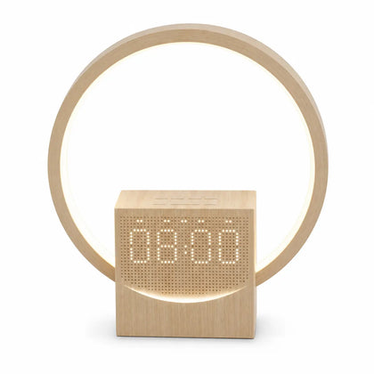 Réveil Numérique Design, Lampe d'Ambiance et Enceinte Bluetooth