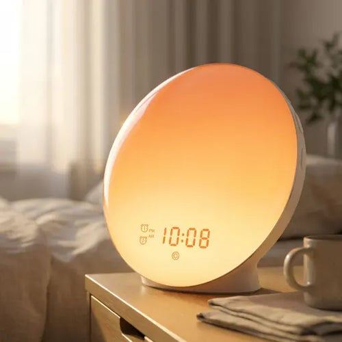 Réveil Simulateur d'Aube Horizon | Veilleuse Rouge Allaitement