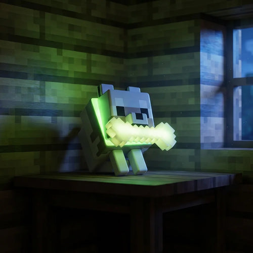 Lampe et Veilleuse Loup Minecraft : Le Compagnon Fidèle