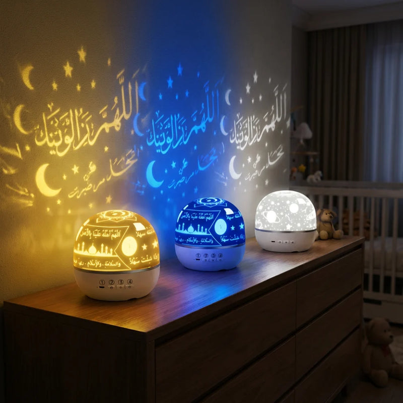 3 Veilleuse sous 3 couleurs projection
